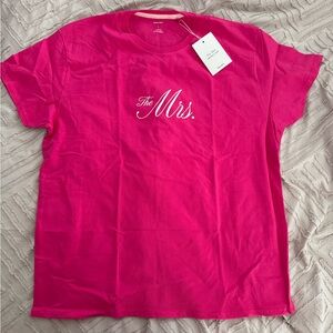 The Mrs. Short Sleeve Tee - Hot Pink
